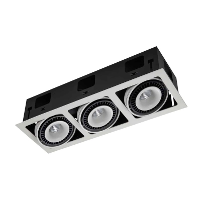 Oprawa stropowa  Alesso GL7116-3/54W WH+BL ITALUX